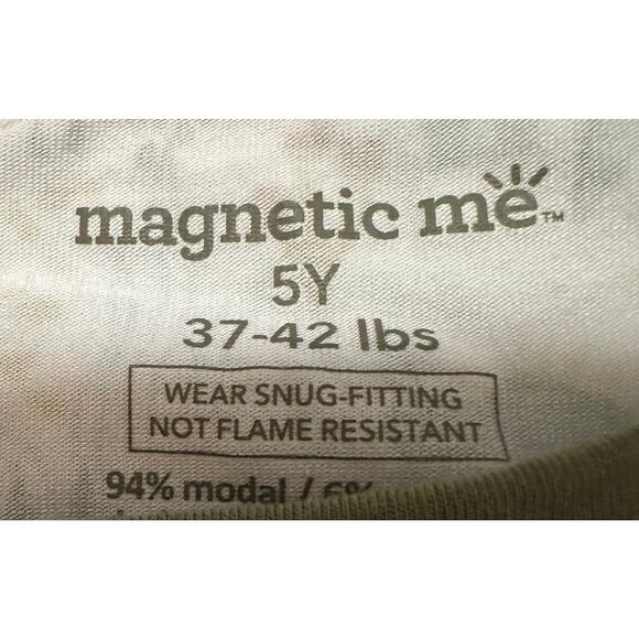 Magnetic Me Dinosaur Print 2 piece PJ Pajama Set Size 5 - Picture 6 of 6